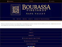 Tablet Screenshot of bourassavineyards.com